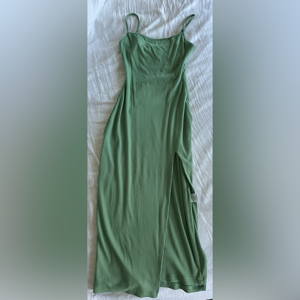 Elegant Green Maxi Dress, Superdown size XS